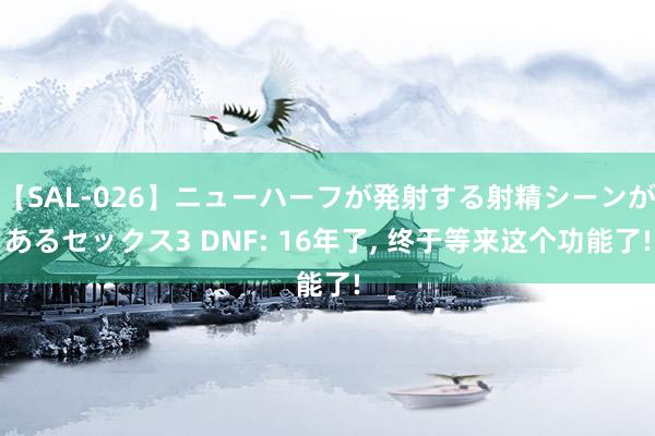 【SAL-026】ニューハーフが発射する射精シーンがあるセックス3 DNF: 16年了， 终于等来这个功能了!