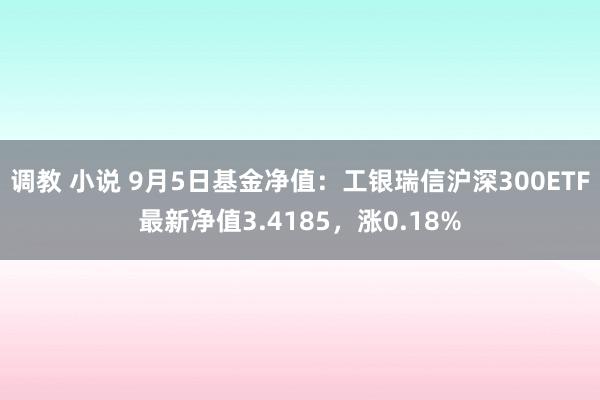 调教 小说 9月5日基金净值：工银瑞信沪深300ETF最新净值3.4185，涨0.18%