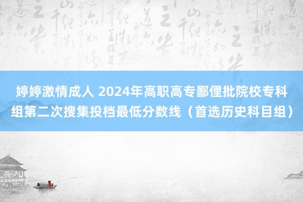 婷婷激情成人 2024年高职高专鄙俚批院校专科组第二次搜集投档最低分数线（首选历史科目组）